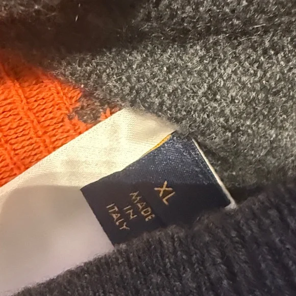 Louis Vuitton Charcoal and Orange Monogram Crewneck Sweater - Picture 4 of 4